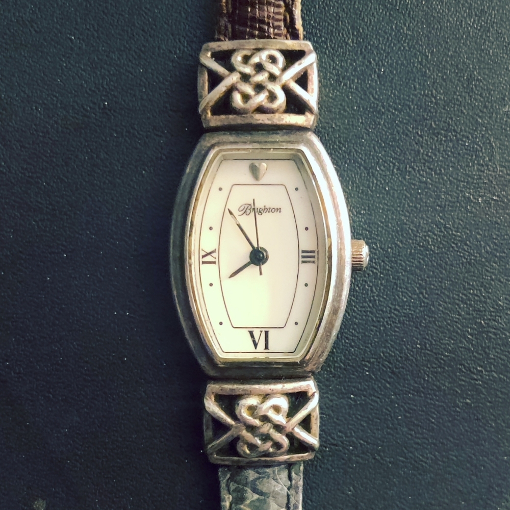 Brighton Silver and Brown Women's Watch